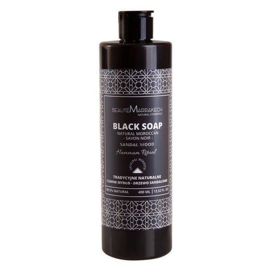 Черное мыло Savon Noir с ароматом сандалового дерева - гель для душа, 400 мл Beaute Marrakech