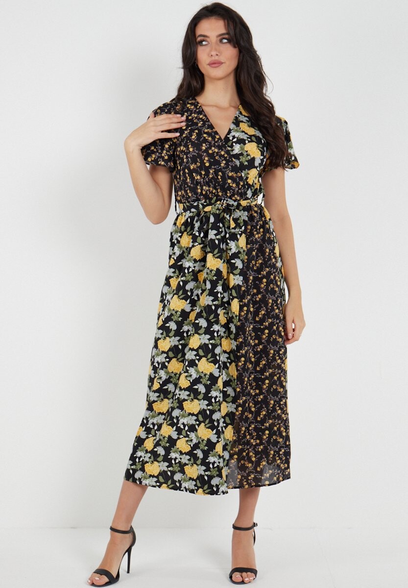 

Дневное платье GINI LONDON WRAP MIX FLORAL, мульти
