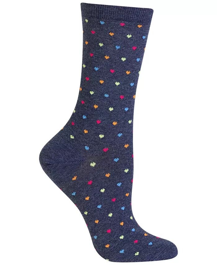 

Женские модные носки с крошечными сердечками Hot Sox, синий