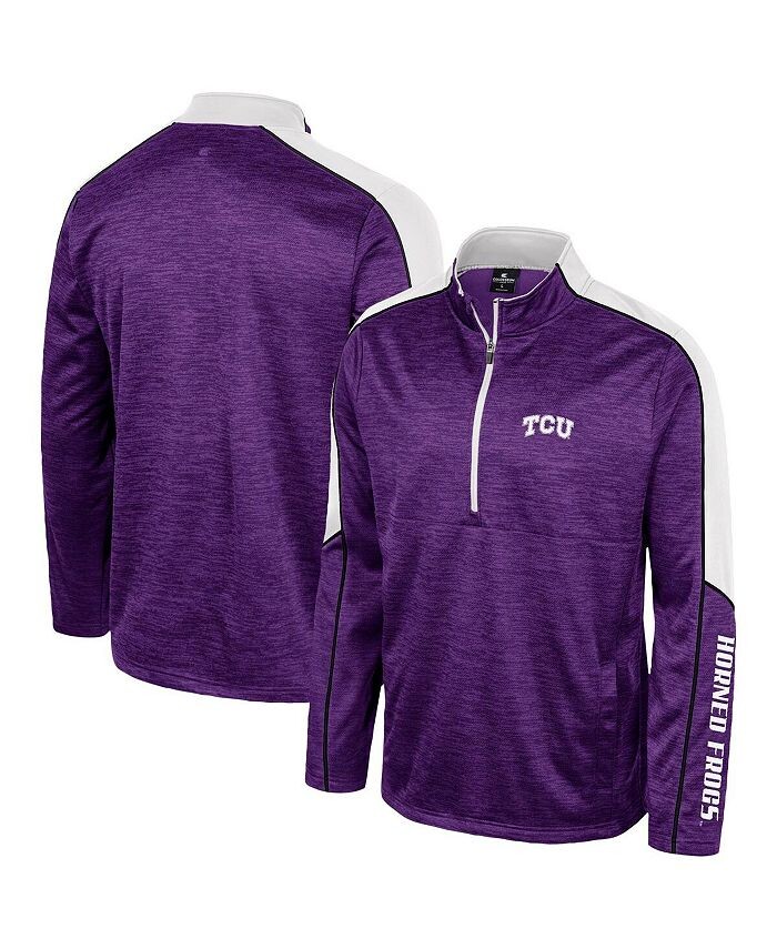 

Мужская фиолетовая куртка с молнией до половины длины TCU Horned Frogs Marled Colosseum, фиолетовый