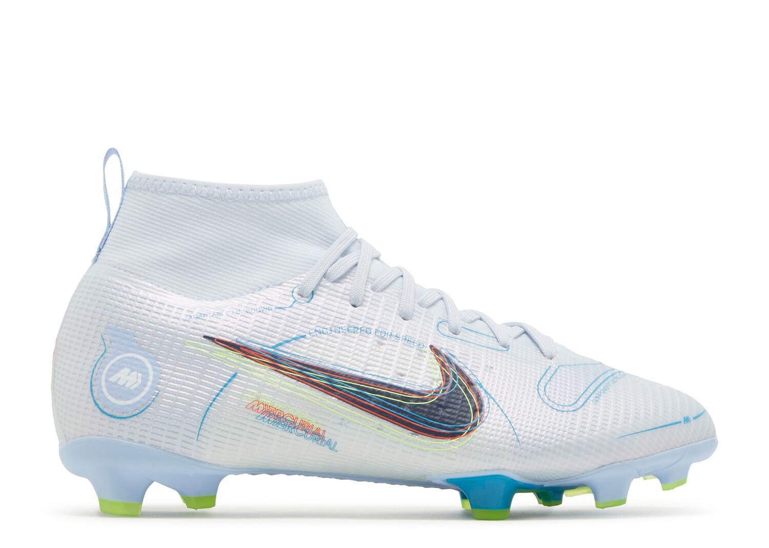 

Кроссовки Nike Mercurial Superfly 8 Pro Fg Gs 'Football Grey Light Marine', серый