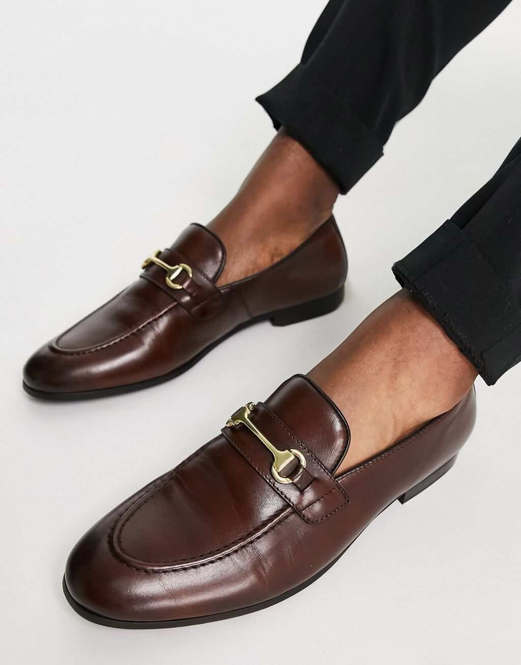 

Коричневые кожаные лоферы Walk London Terry