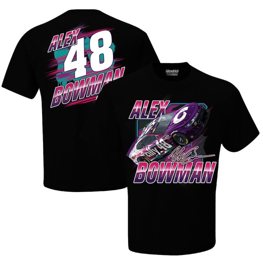 

Футболка с коротким рукавом Hendrick Motorsports Team Collection Alex Bowman, черный