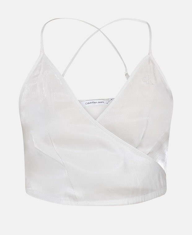 

Топ на тонких бретельках Calvin Klein, светло-серый