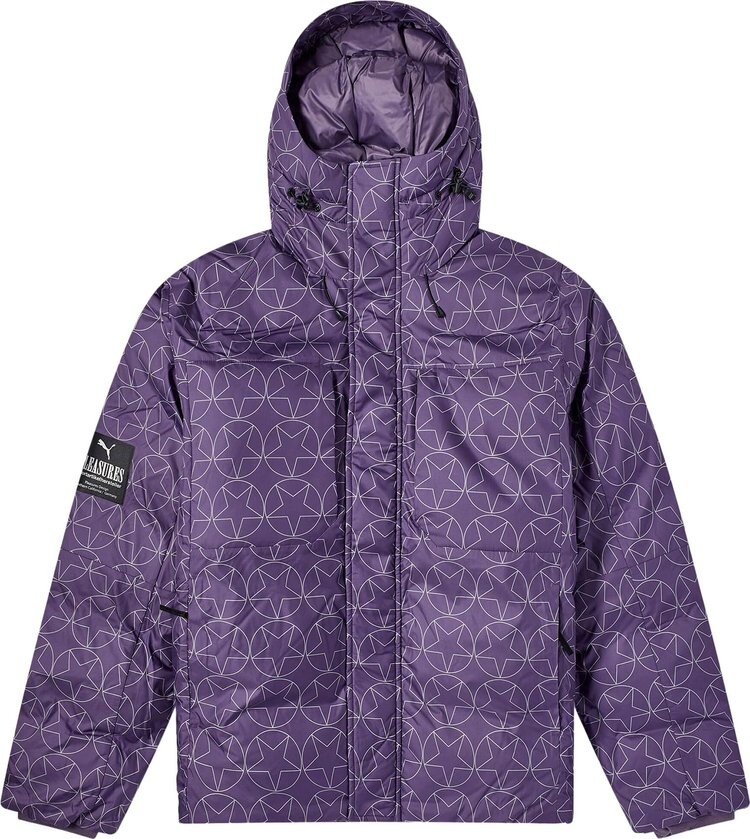 

Куртка Puma x Pleasures Puffer 'Purple/Charcoal', разноцветный