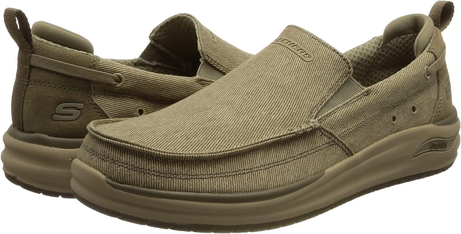 

Кроссовки Arch Fit Melo - Port Bow SKECHERS, серо-коричневый