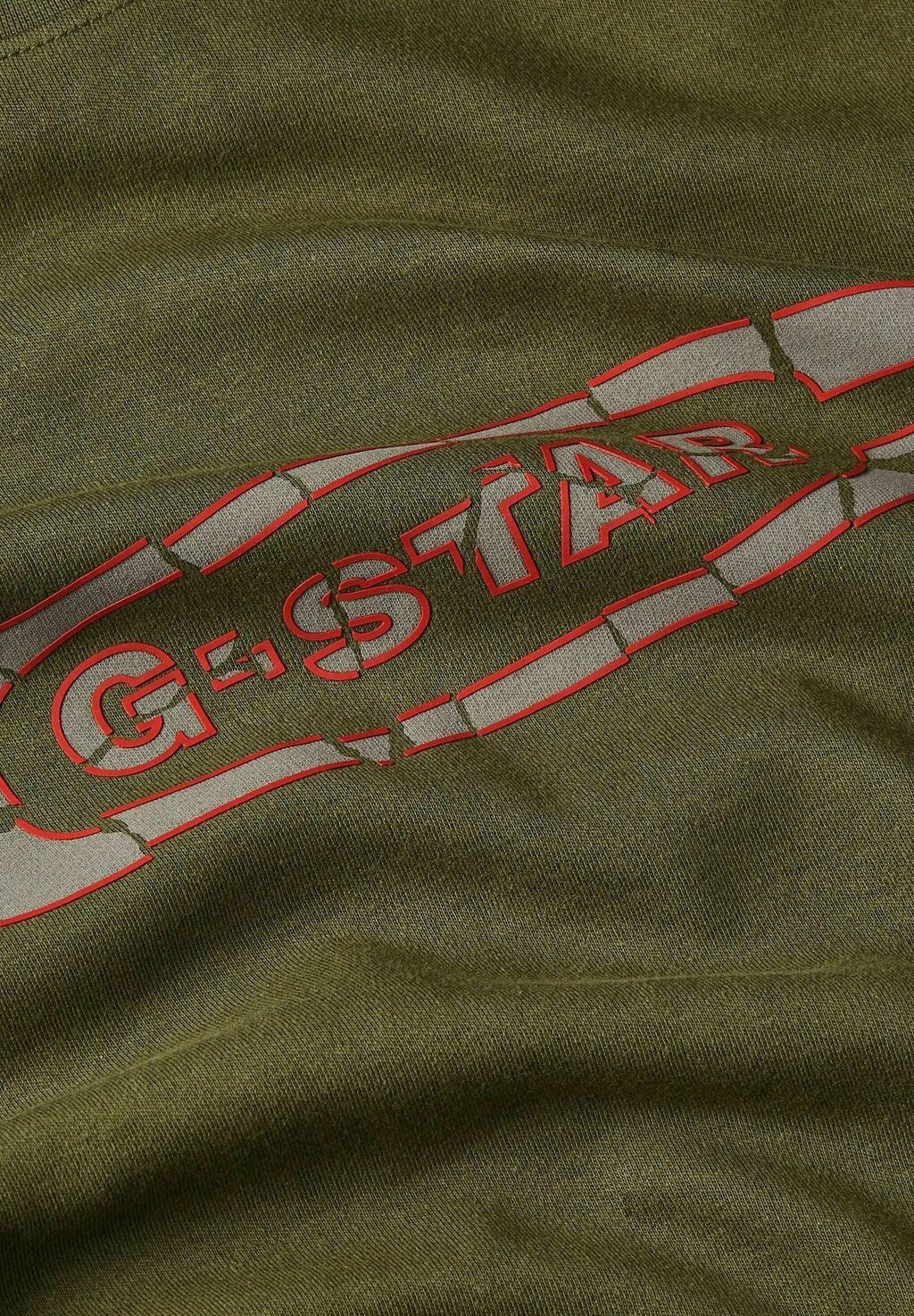 

Футболка с принтом DESTROYED OLD SKOOL LOGO G-STAR, зеленый