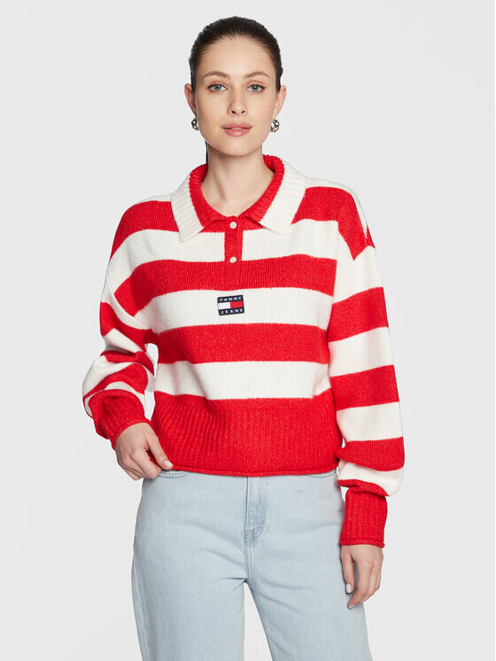 

Свитер обычного кроя Tommy Jeans, красный