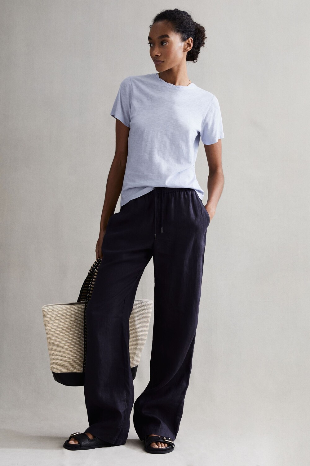 

Хлопковая футболка Джоуи Reiss, синий