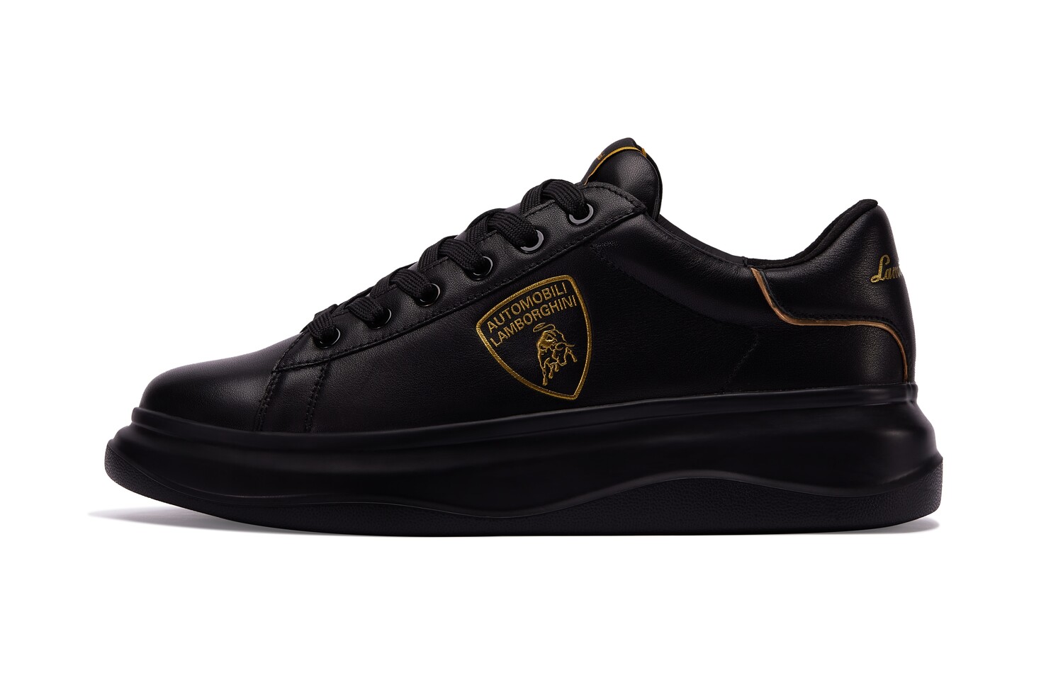 

Кроссовки Automobili Lamborghini Skateboarding Shoes Unisex Low-top Black, черный