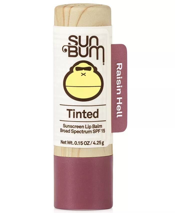 

Тонированный солнцезащитный бальзам для губ SPF 15, 0,15 унции Sun Bum, цвет Raisin Hell