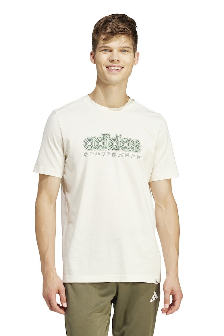 

Футболка Growth из хлопка с логотипом Adidas Sportswear, зеленый