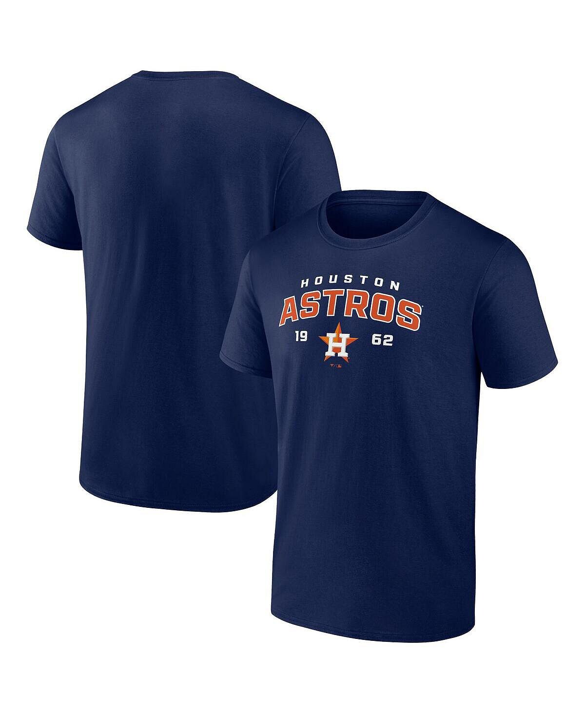 

Мужская темно-синяя футболка с логотипом Houston Astros Rebel Fanatics