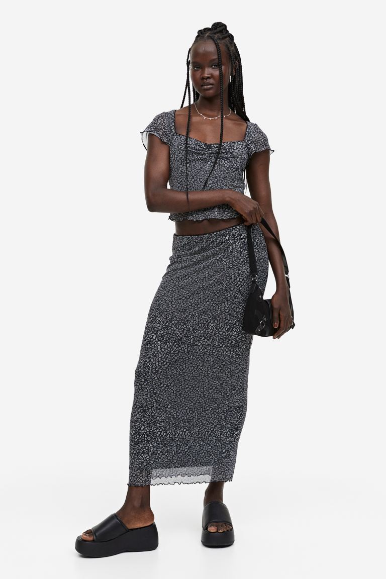 цена Сетчатая юбка-карандаш H&M