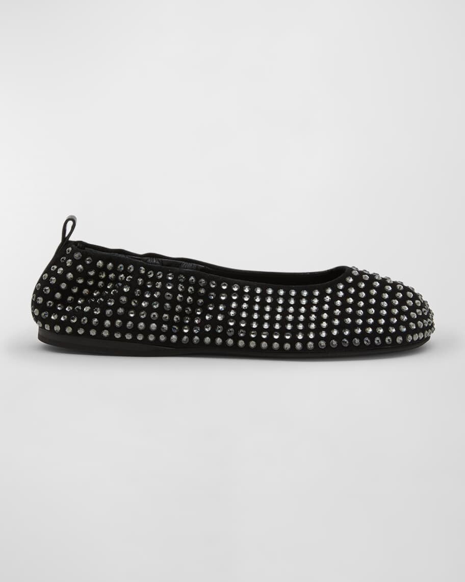 

Балетки с кристаллами и заклепками JW Anderson