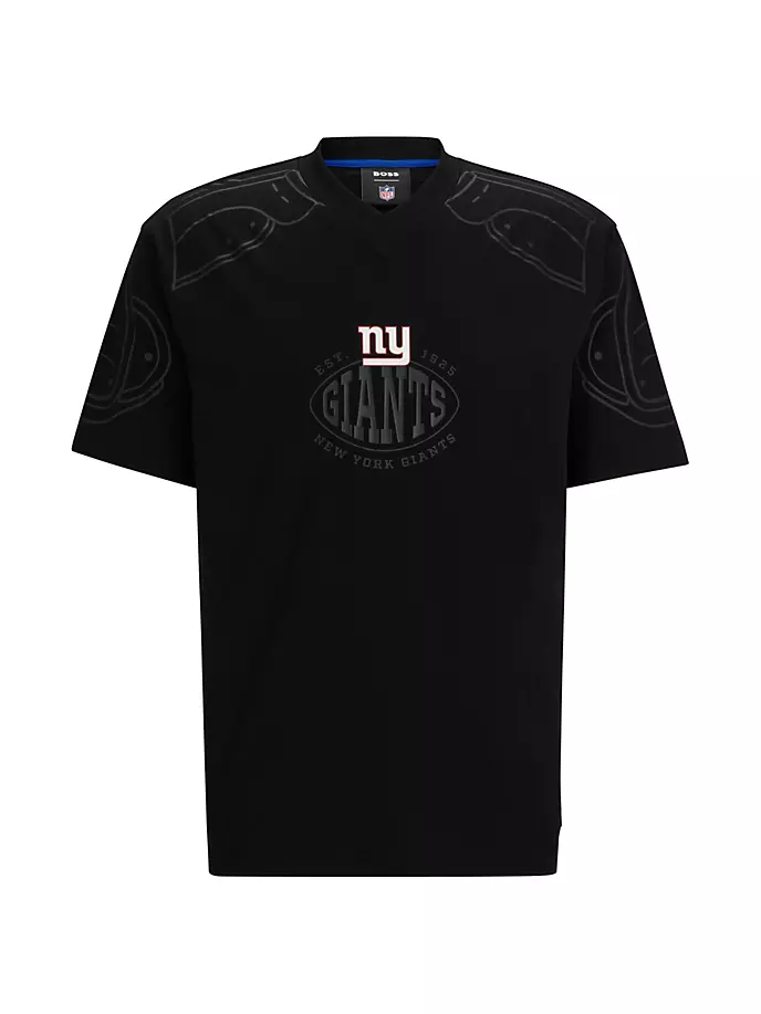 

Футболка оверсайз с логотипом BOSS x NFL Boss, цвет giants black