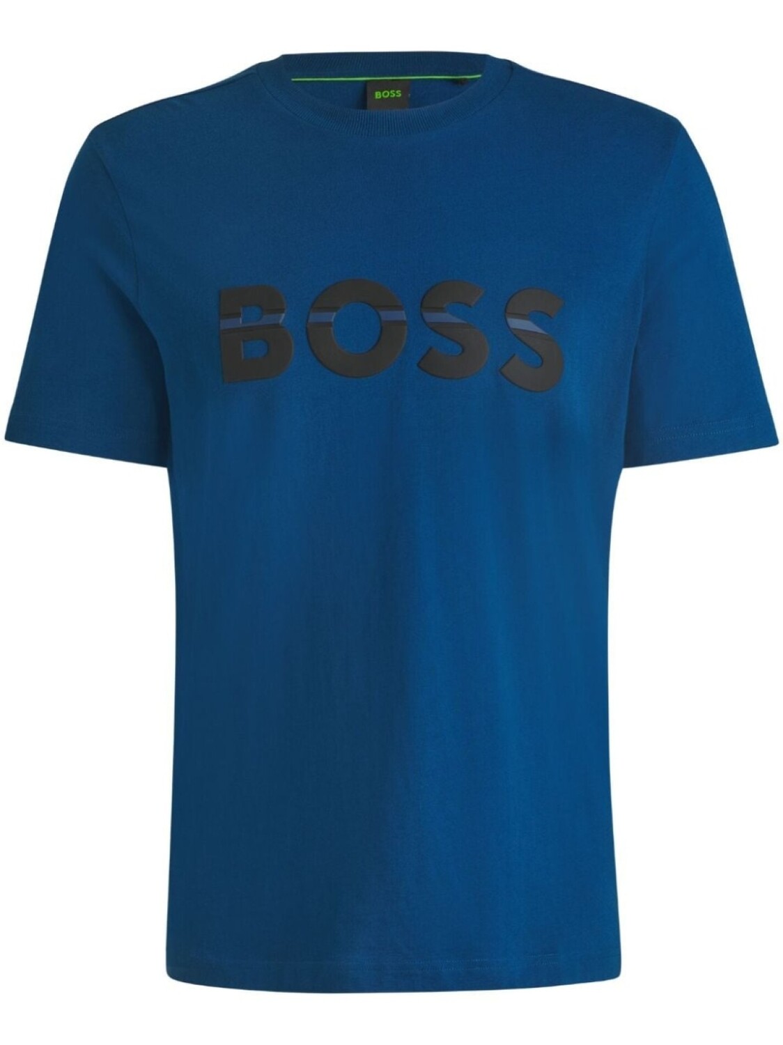 

BOSS футболка с нашивкой-логотипом, синий