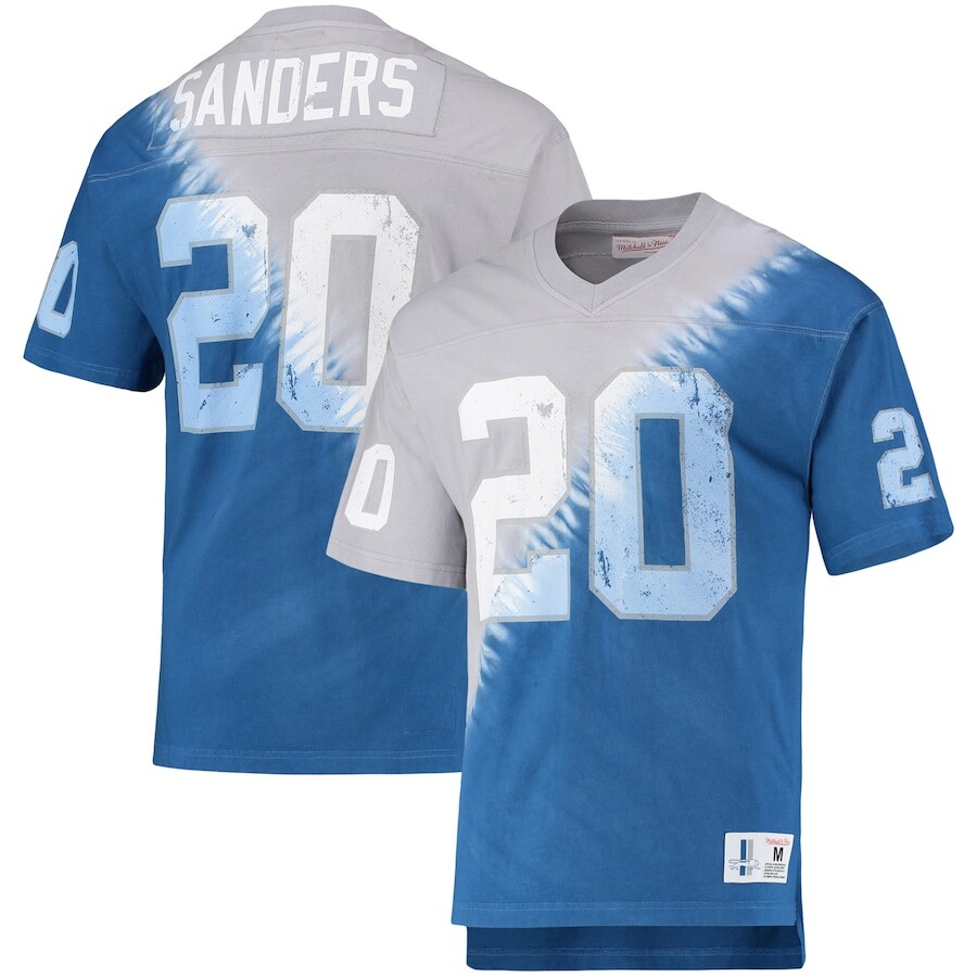 

Футболка с коротким рукавом Mitchell & Ness Detroit Lions, серебряный