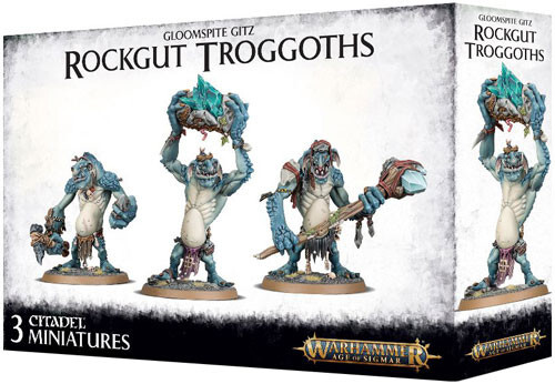 

Миниатюра Games Workshop Warhammer Age of Sigmar: Gloomspite Gitz - Rockgut Troggoths