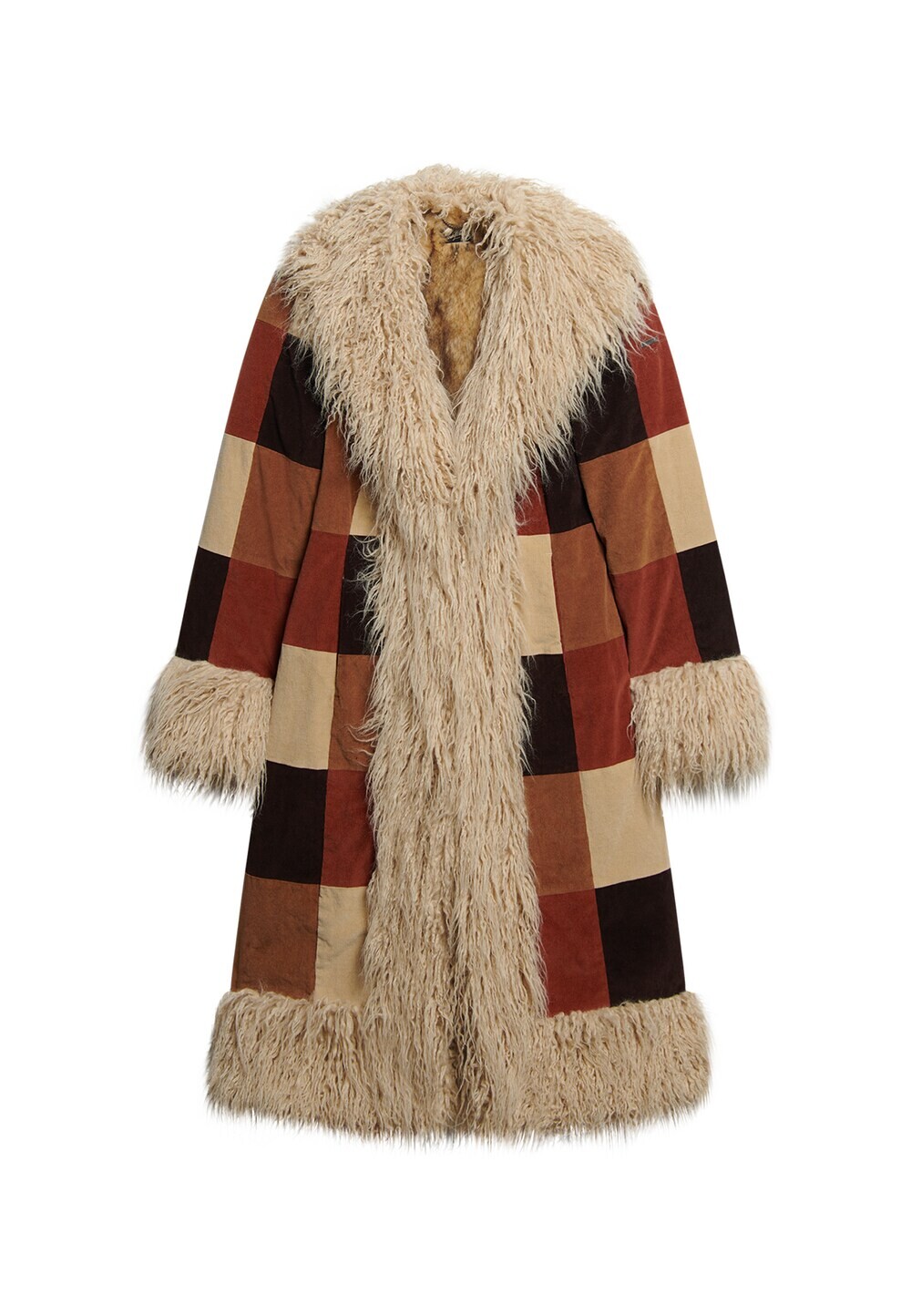 

Зимнее пальто Superdry Afghan, пестрый коричневый