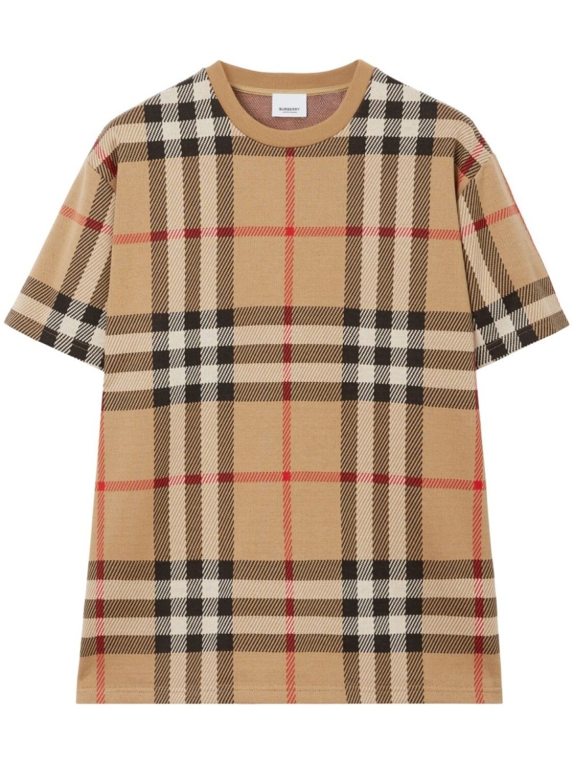 

Burberry жаккардовая футболка, нейтральный цвет
