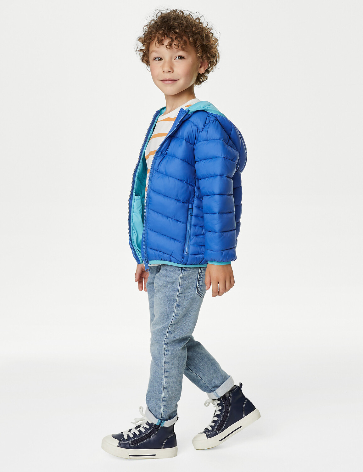 

Легкая стеганая куртка Stormwear (2–8 лет) Marks & Spencer, синий