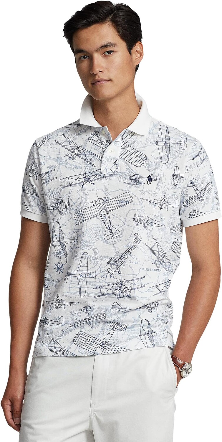

Рубашка-поло Classic Fit Aviation Mesh Polo Shirt Polo Ralph Lauren, цвет World Cruiser White