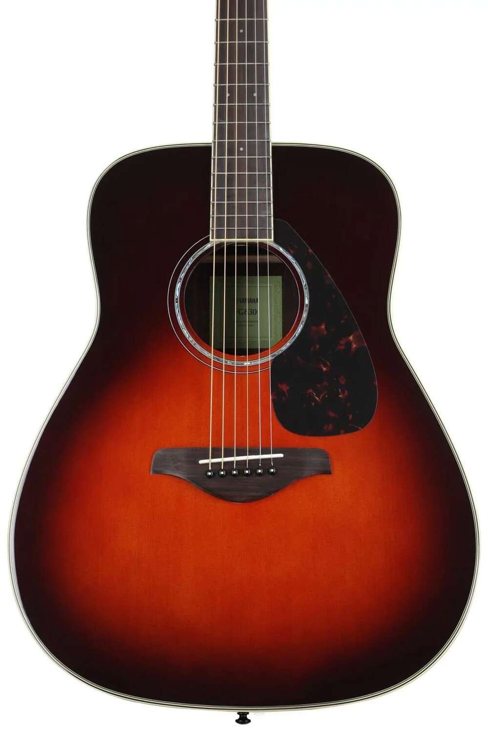 

Акустическая гитара Yamaha FG830 Dreadnought — Табачный коричневый цвет Sunburst