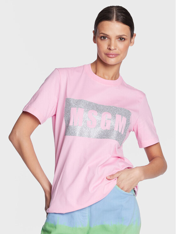 

Футболка стандартного кроя Msgm, розовый