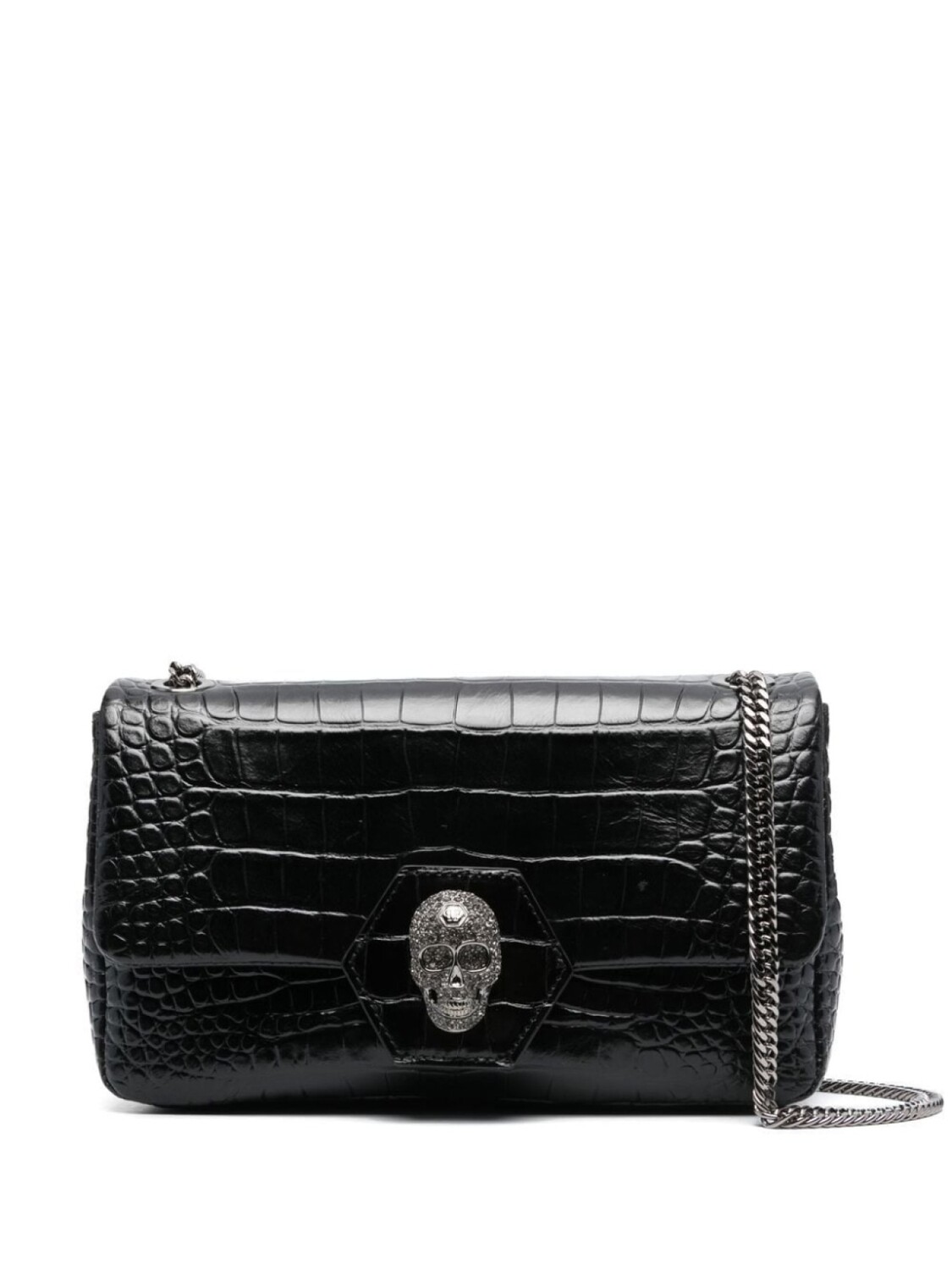 

Philipp Plein сумка на плечо с декором Skull, черный