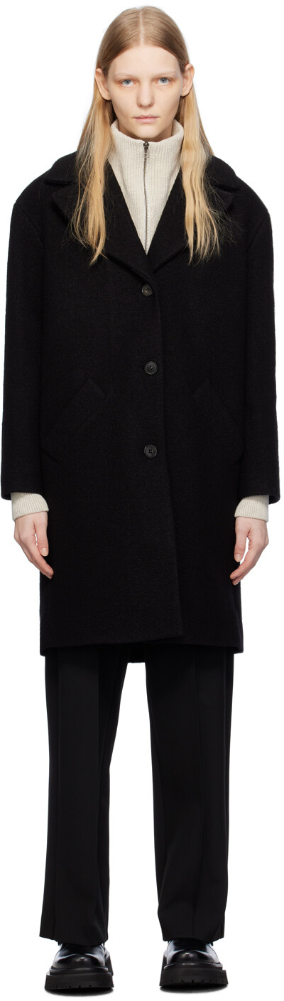 

Черное пальто из нинона A.P.C., Черный