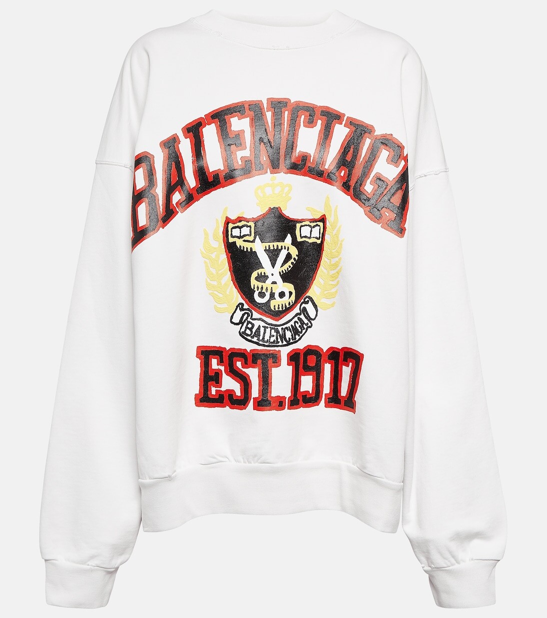 

Толстовка с логотипом College BALENCIAGA, белый