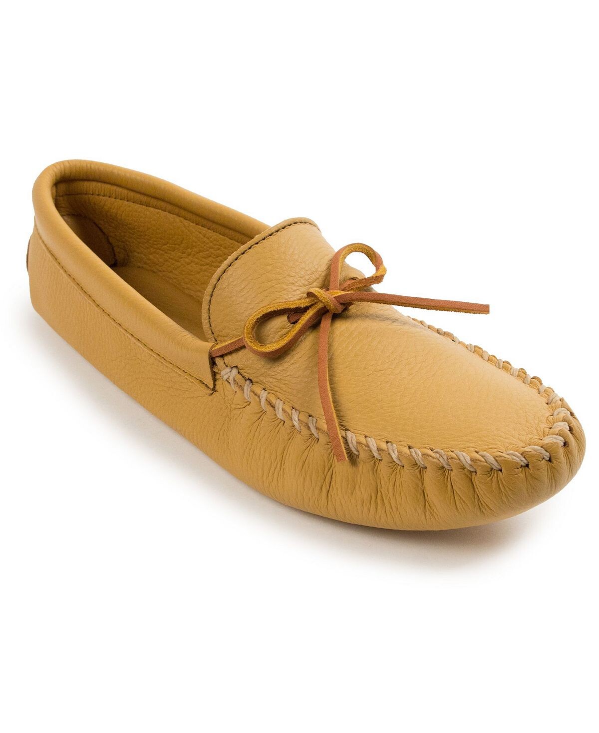 

Мужские мокасины из оленьей кожи с мягкой подошвой Minnetonka