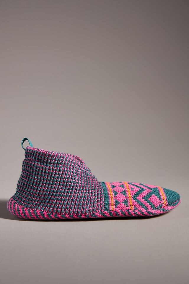 

Тапочки Bombas Fair Isle с полосками, розовый