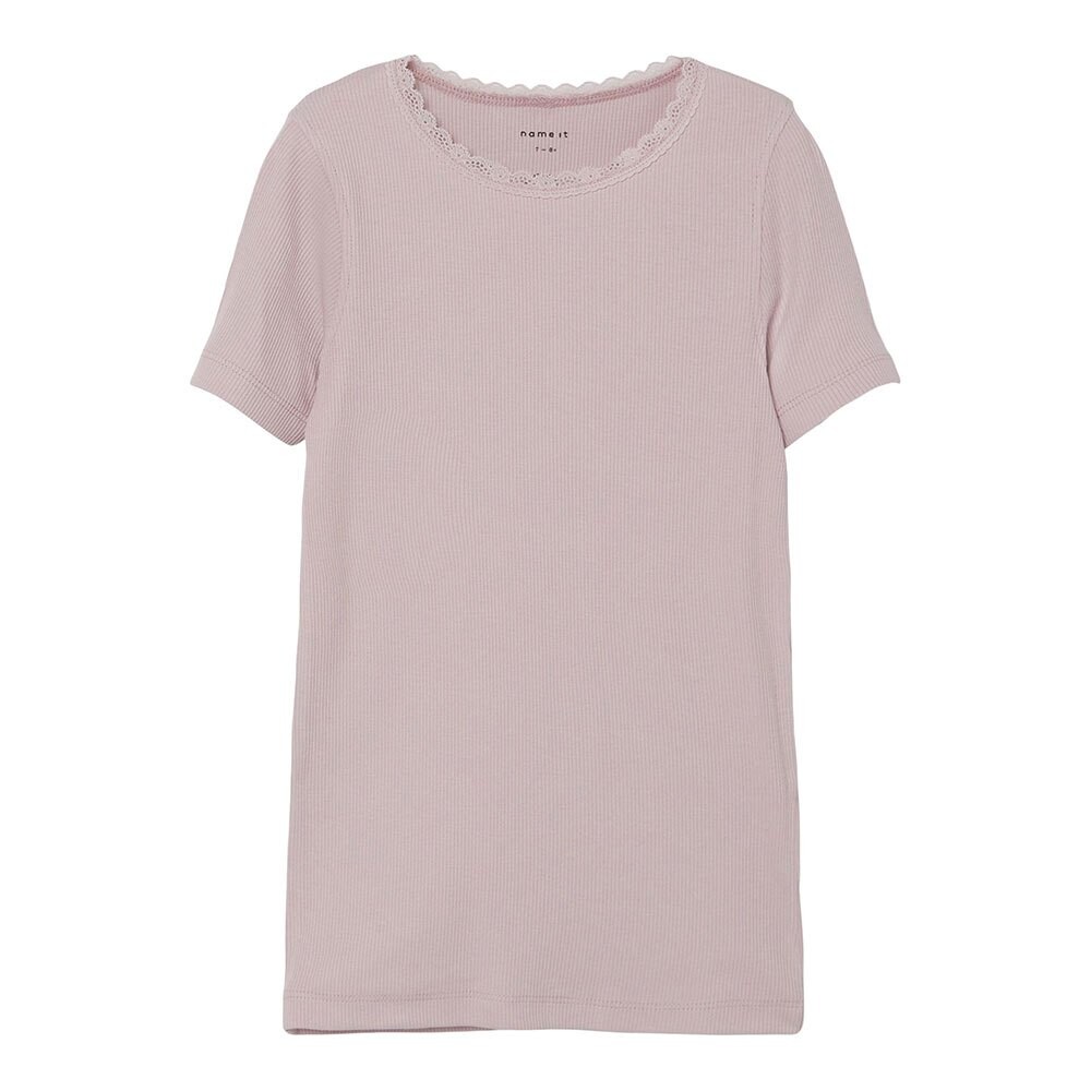 

Футболка Name It Kab Slim Short Sleeve Crew Neck, фиолетовый