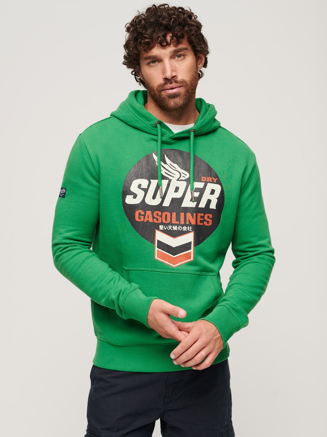

Толстовка с логотипом и спецодеждой Superdry, орегон грин