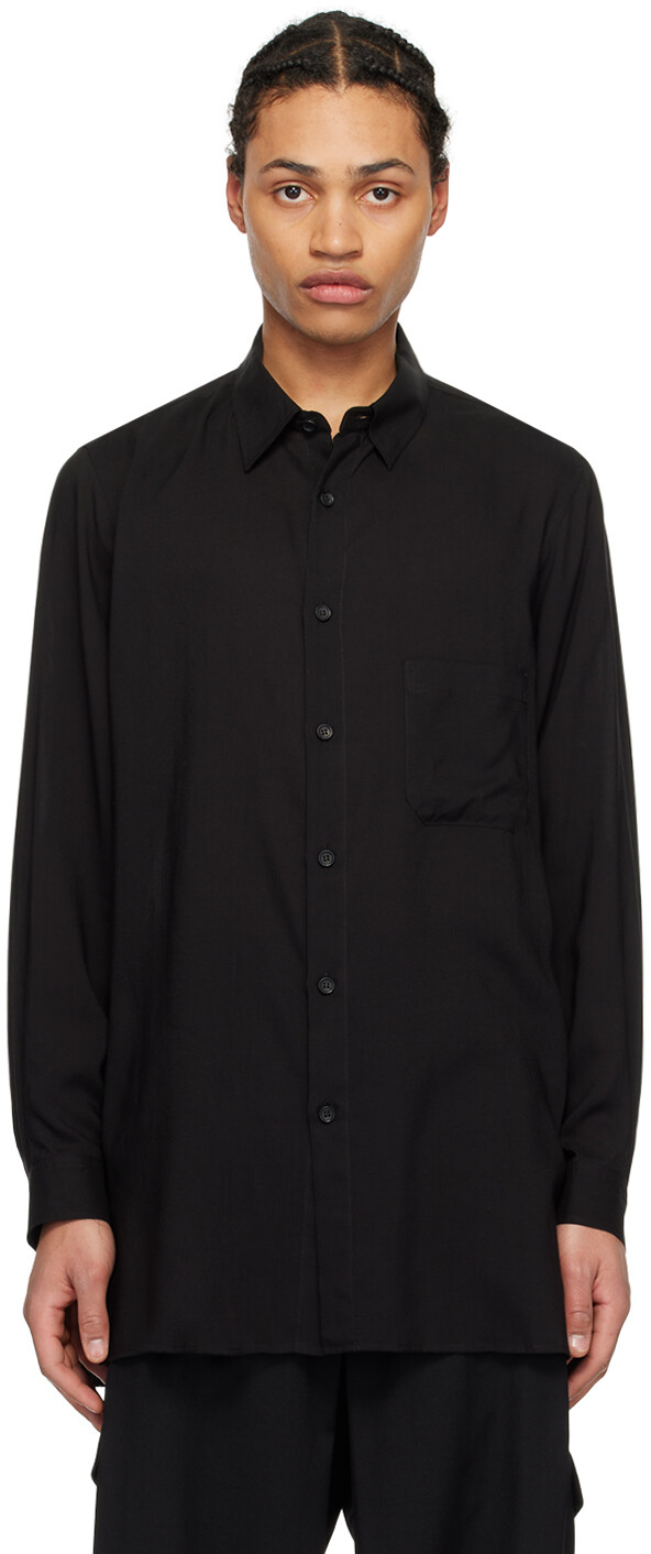 

Черная рубашка на пуговицах Y'S For Men, цвет Black