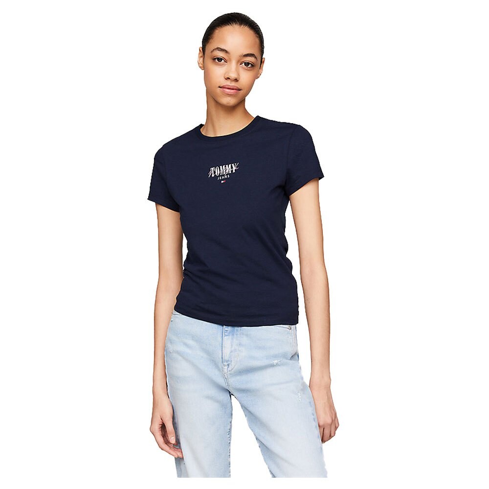 

Футболка с коротким рукавом Tommy Jeans Slim Essntl Logo 1 Ext, синий