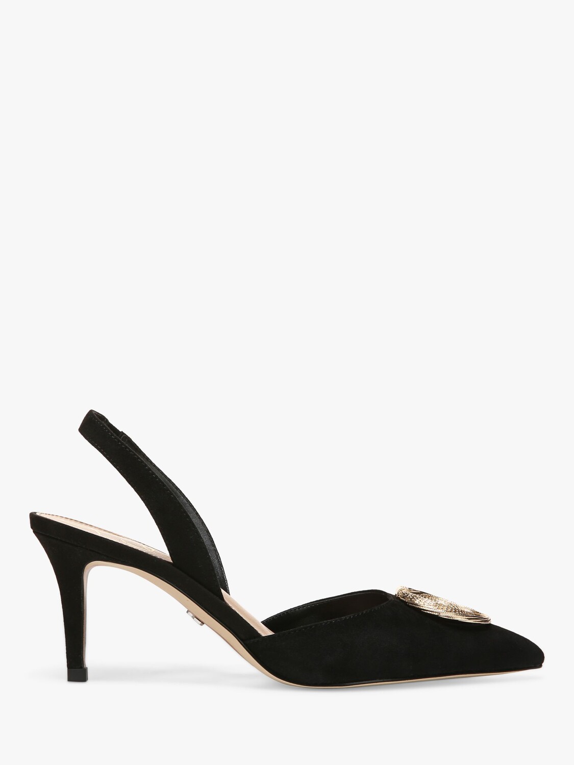 

Sam Edelman Vana Замшевые туфли на каблуке с пяткой на пятке, черные
