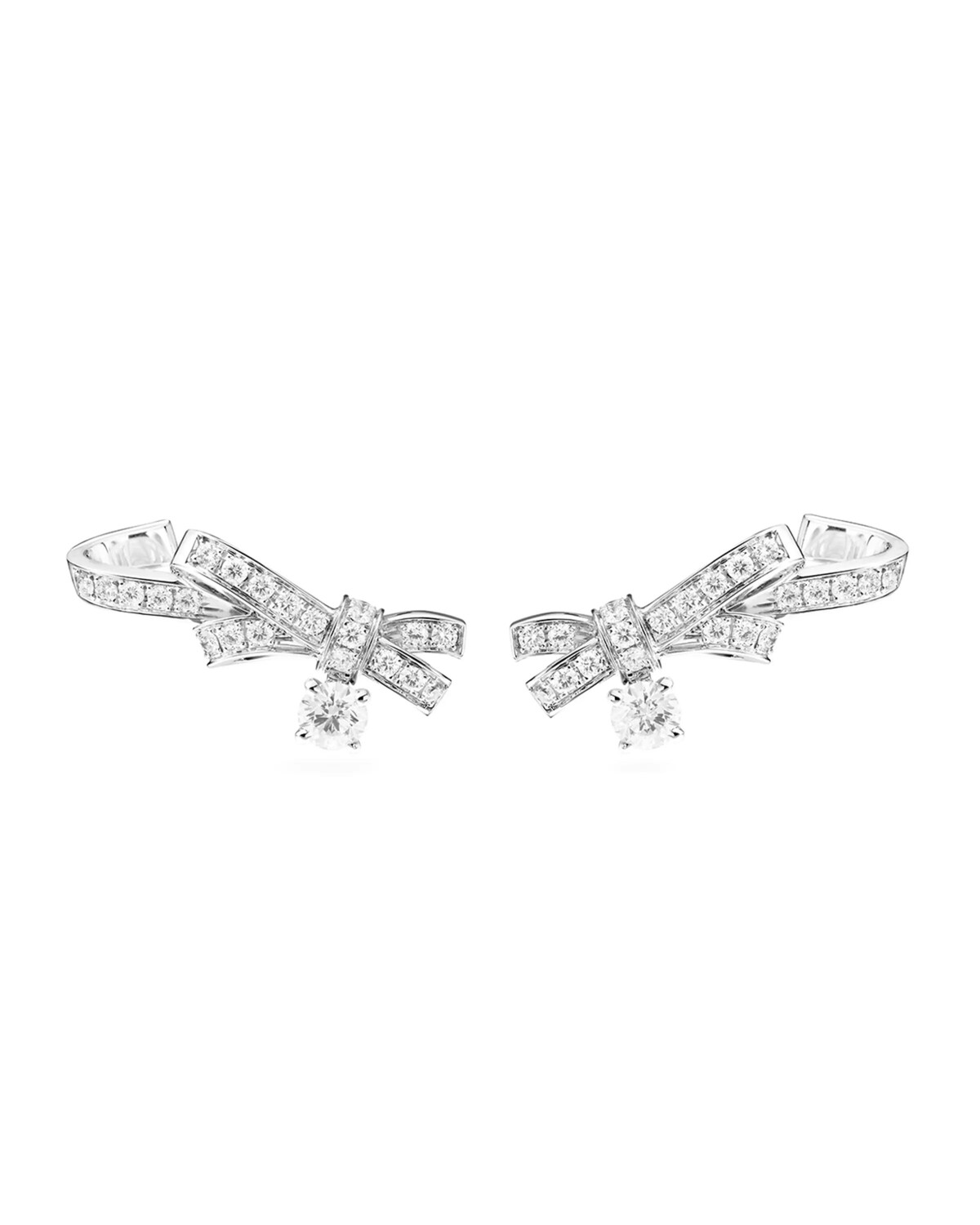 

РУБАНСКИЕ СЕРЬГИ CHANEL, цвет 10 White Gold