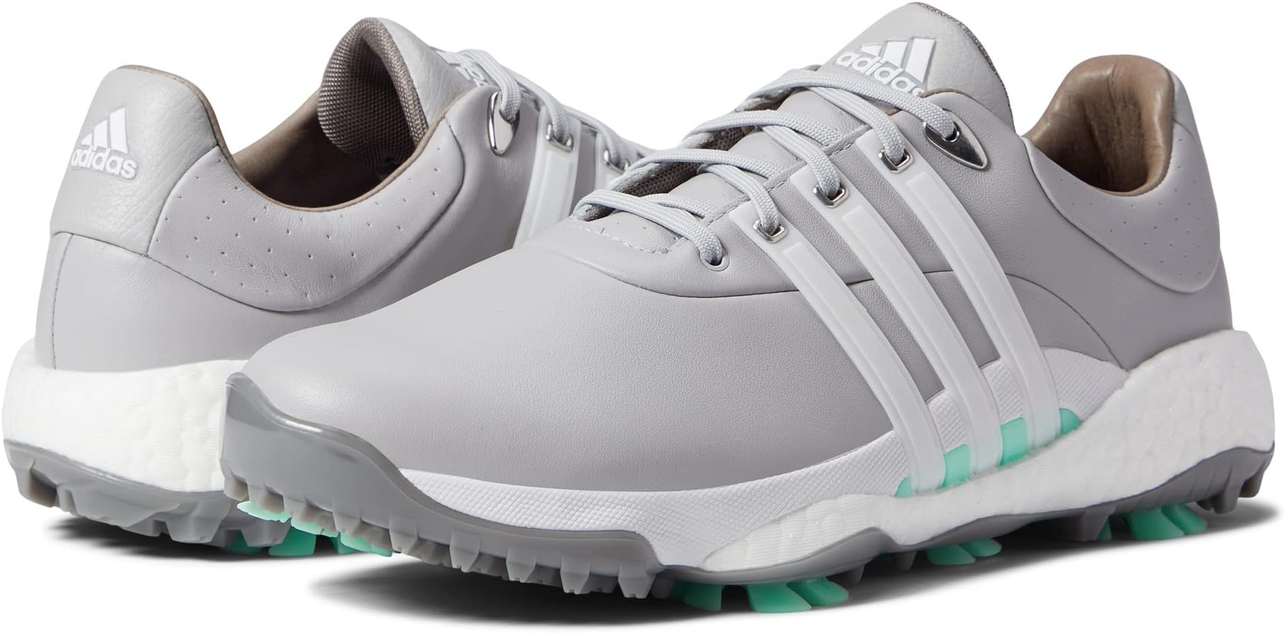 Кроссовки W Tour360 22 Golf Shoes adidas, цвет Grey Two/Footwear White/Pulse Mint