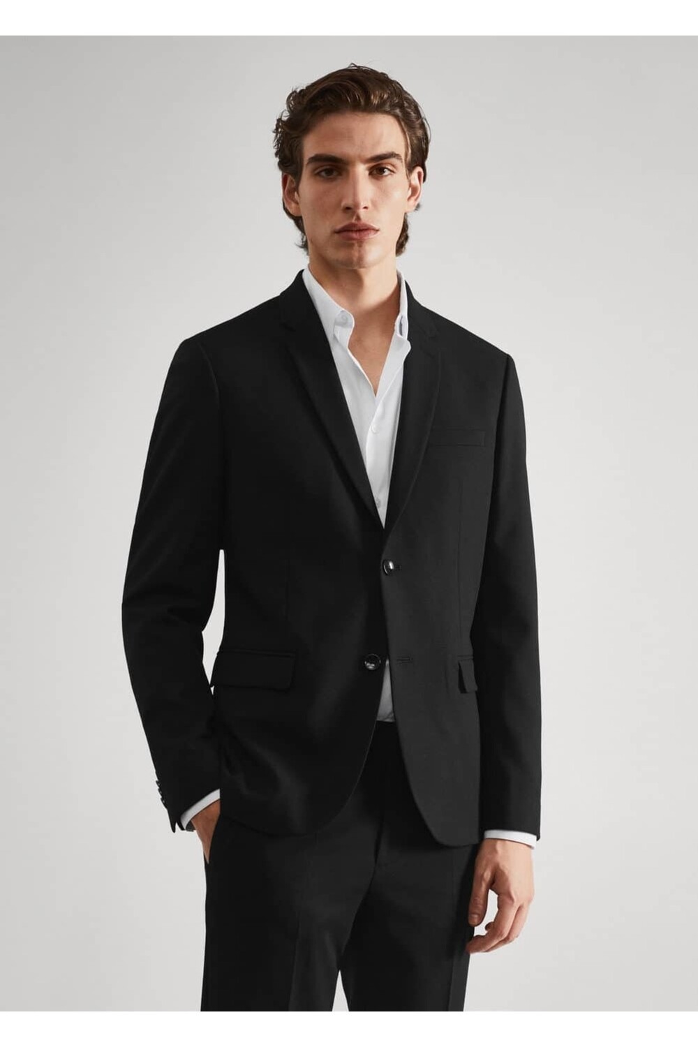 

Пиджак Super Slim Fit Mango, черный