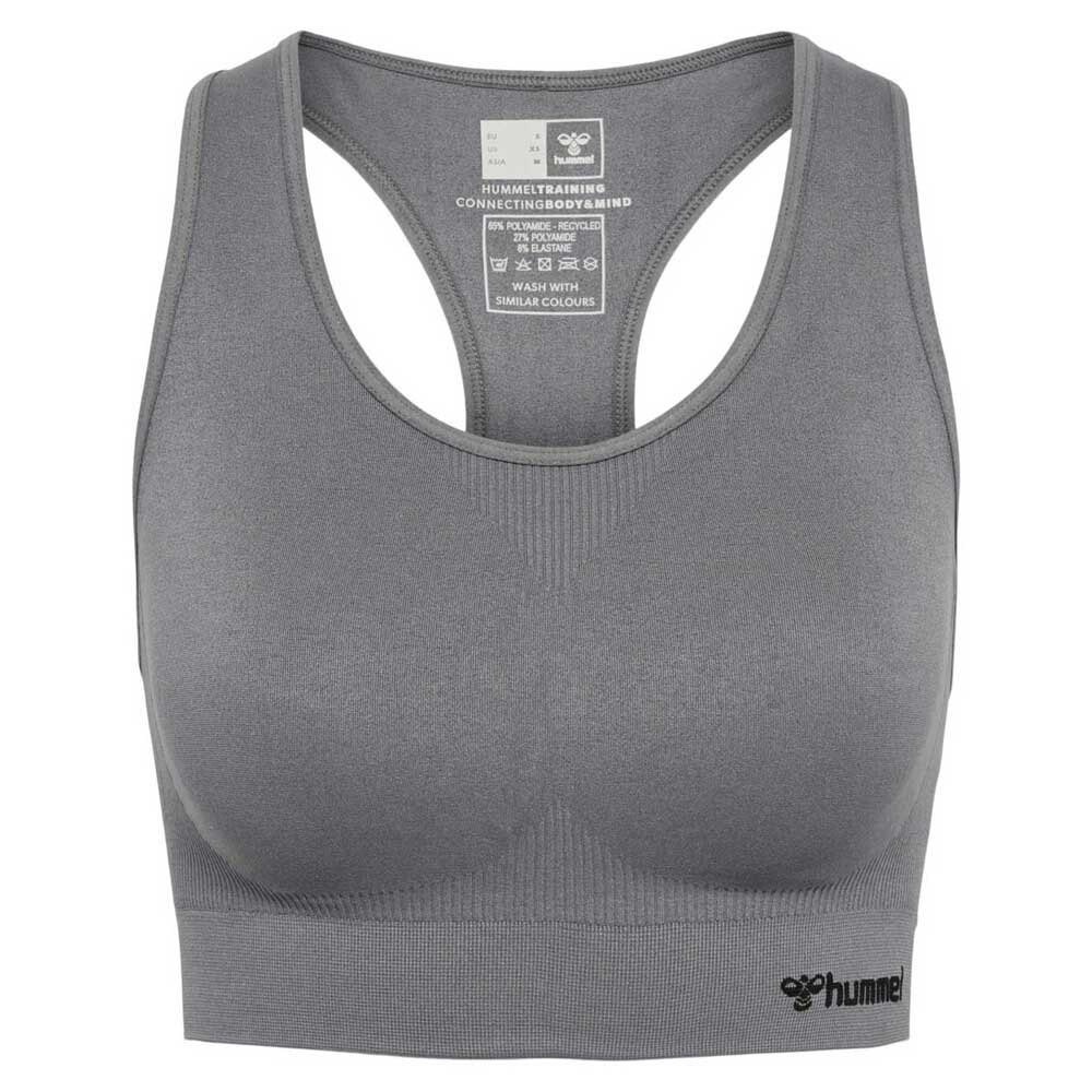 

Бесшовный спортивный топ Hummel Tif, серый