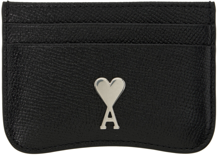

Визитница Paris Paris черного цвета Ami Paris, цвет Black/Silver