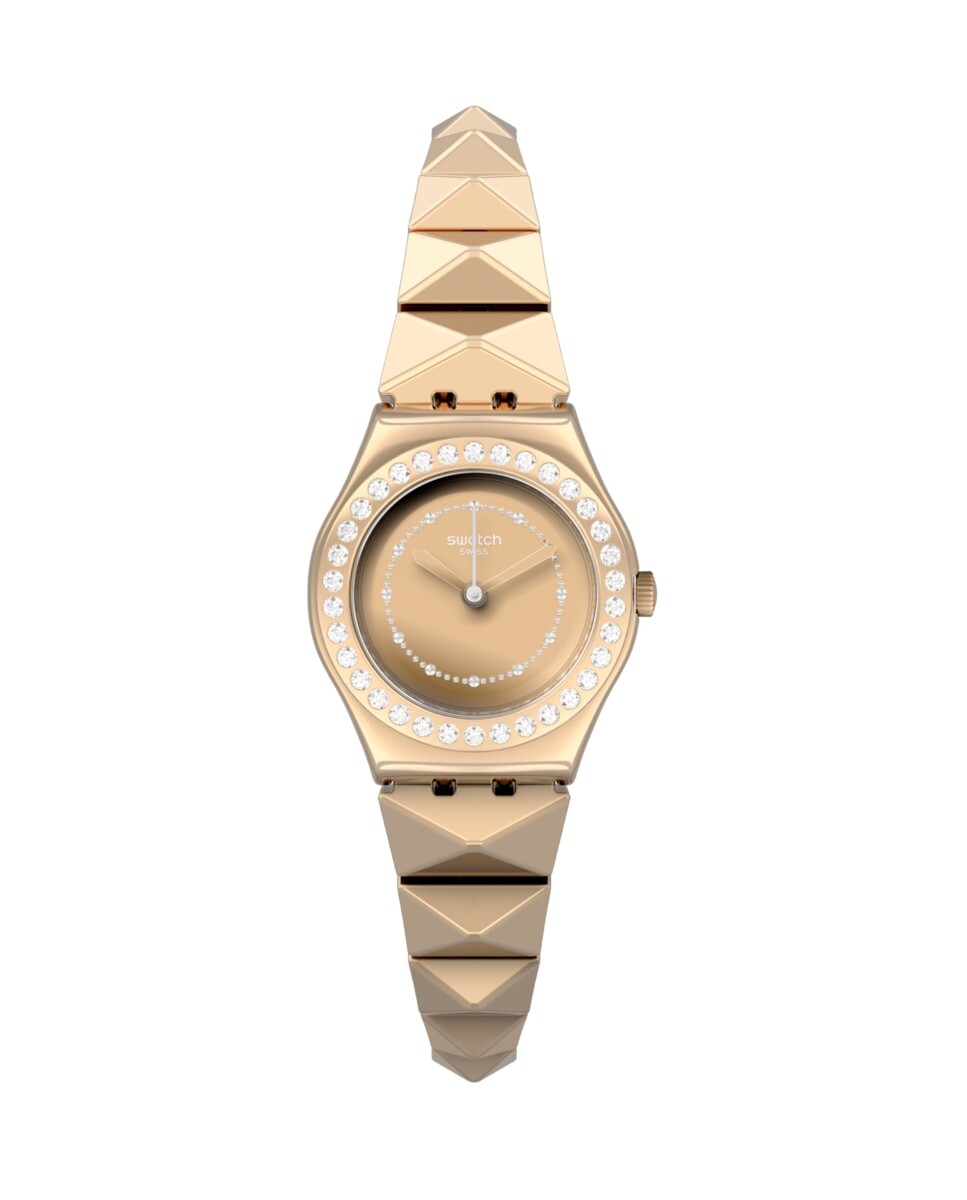 

Часы Lilibling с розовым ремешком из нержавеющей стали Swatch, розовый