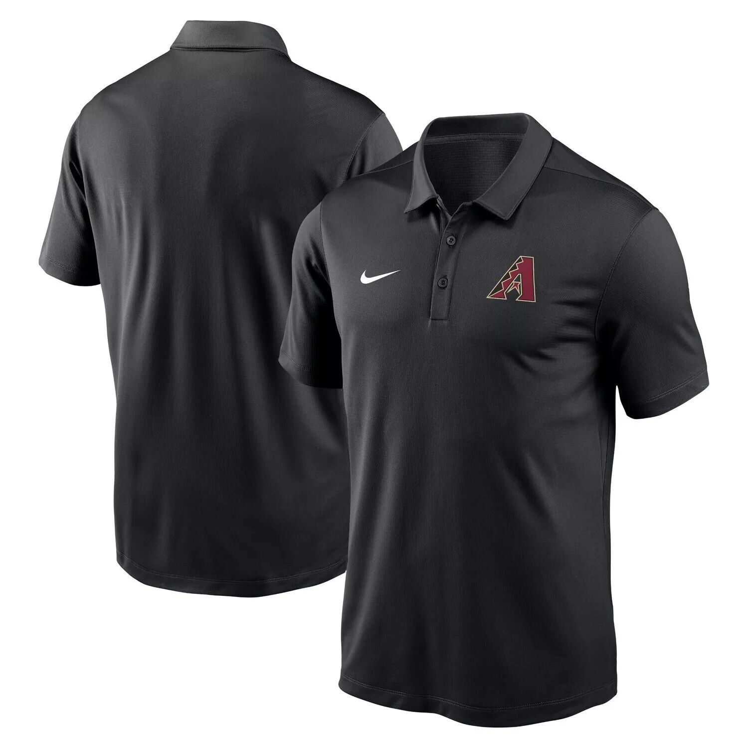 

Мужская футболка-поло Nike Arizona Diamondbacks Agility Performance черного цвета