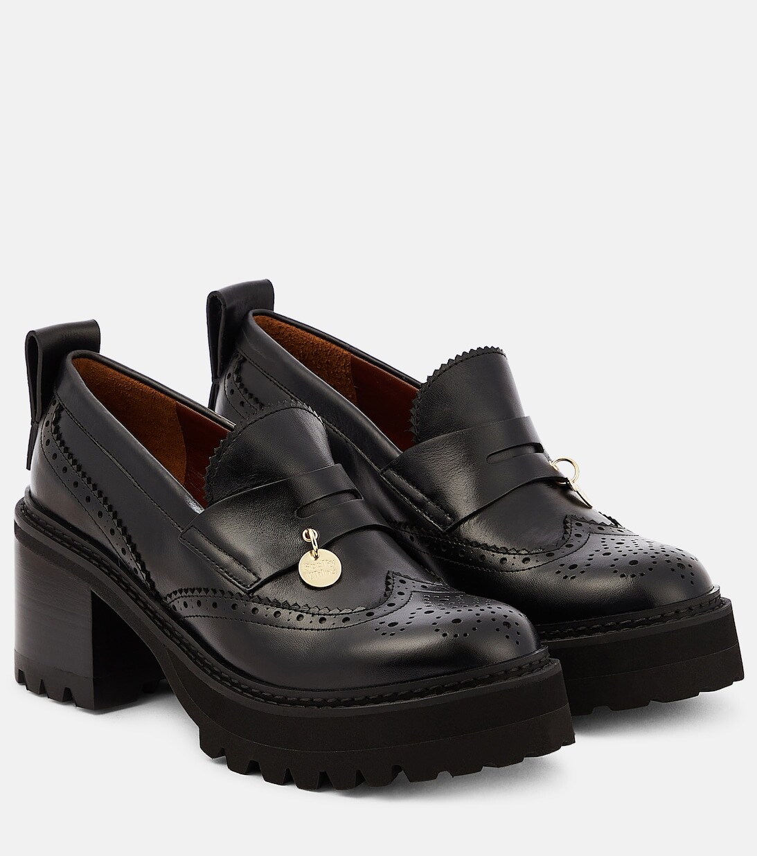 

Туфли-лодочки Aria из кожи See By Chloé, черный