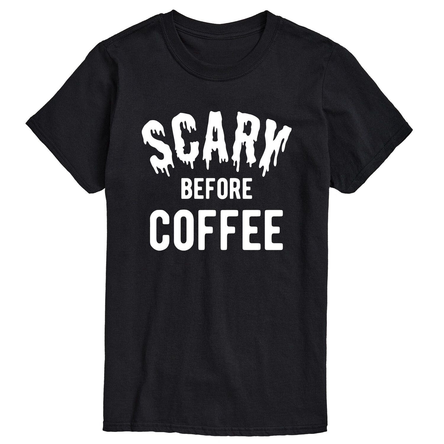 

Мужская футболка Scary Before Coffee Licensed Character