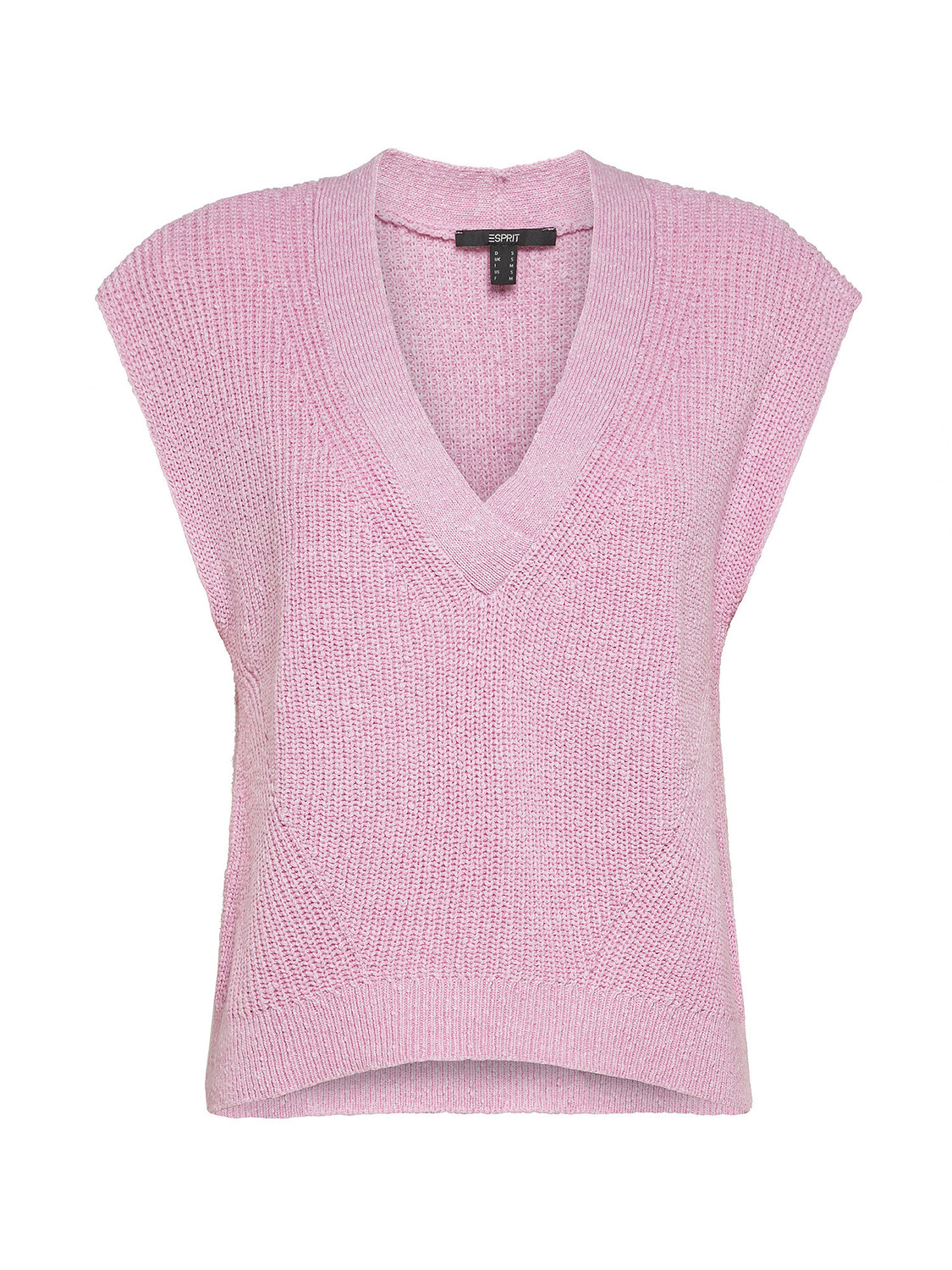 

Свитер свободной вязки из смесового хлопка. Esprit Collection, розовый
