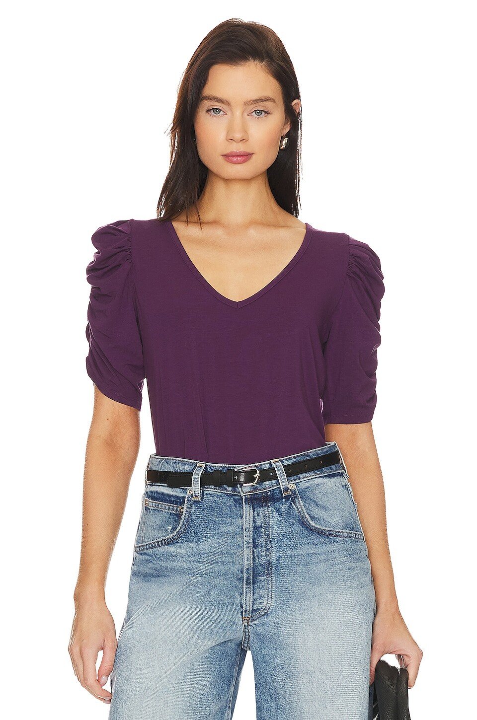 

Футболка Bobi Puff Sleeve, цвет Dark Purple